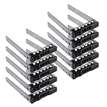 Imagem de Pack-10 6.3 cm T440 T640 R430 T430 R630 T630 R730xd R830 R930 T620 R720 R820 Drive Caddy - G176J compatível com servidores Dell PowerEdge