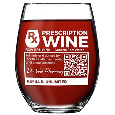 Imagem de Vine Country Presente engraçado de taça de vinho para mulheres, médicos, enfermeiras - capacidade de 590 ml