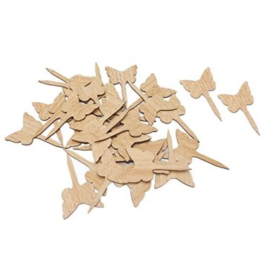 Imagem de Etiqueta da Planta, Etiqueta Durável da Planta do Sinal da Planta, Madeira do Sinal da Planta para a Flor para a árvore de Fruto para o Jardim para Casa para a Estufa