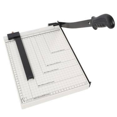 Imagem de Cortador de Papel A4, Aparador de Guilhotina de Comprimento de Corte de 12 Polegadas Com Lâmina de Segurança e Régua Dobrável, Controle Deslizante de Aparador de Papel, Materiais