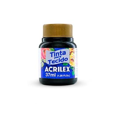 Imagem de Tinta para Tecido Metálica Acrilex 37 ml Preto Metálico - 520