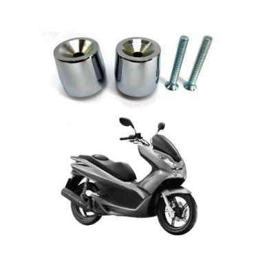 Imagem de Par Peso De Guidão Universal Cromado Modelo Da Honda Pcx 150  para Mot