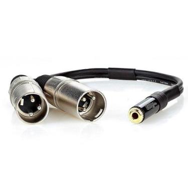 Imagem de Cabo Adaptador P2 Femea Para 2 Xlr Macho - 50 Cm - Cirilo Cabos
