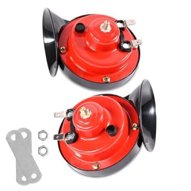 Imagem de 300DB buzina de trem para caminhões, barcos, carro, ar elétrico, 2 peças de caracol super alto, chifres duplos, som para caminhões, carros, motocicletas, bicicletas, barcos com fonte de alimentação de 12 V