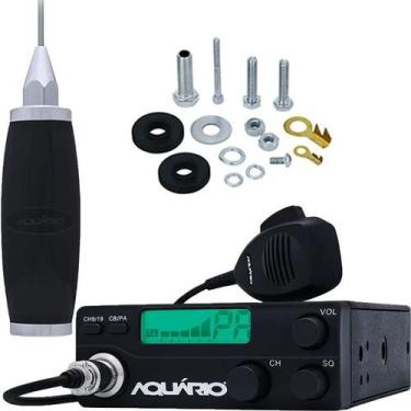 Imagem de Rádio Móvel Px 40 Canais RP-40 Antena Inox Maria Mole 2,70 metros Kit 