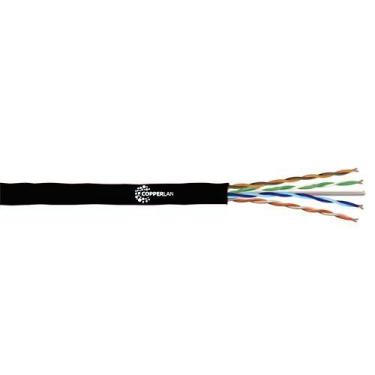 Imagem de Cabo Lan 4PX23 Awg Cat.6 Capa Simples  Preto Lance Copperlan