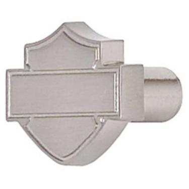 Imagem de Harley-Davidson® Barra de níquel escovado e puxador de silhueta de escudo HDL-10113.