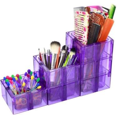 Imagem de Organizador Multiuso Montável Sem Fundo Lilás - Santa Clara