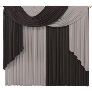 Imagem de Cortina De Malha Gel Elegance 2,00 Metros Para Varão Duplo - MA Enxova