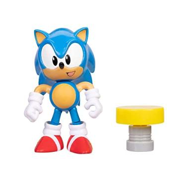 Imagem de Jakks Pacific Sonic The Hedgehog 4" Classic Sonic Action Figure with Yellow Spring Accessory
