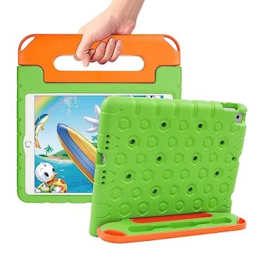 Imagem de Bolete Capa para Nova Capa para iPad 9ª Geração, Capa para iPad 10.2 2021/2020/2019, Capa para iPad 8/7ª Geração, Capa para Crianças com Suporte de Cabo à Prova de Choque para iPad Air 3ª Geração/iPad Pro 2017 - Verde