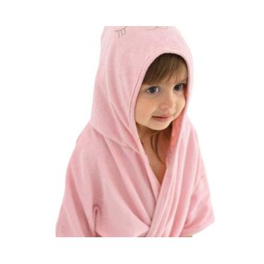 Imagem de Roupão d bebê plush c/ capuz bordado bublim bichinhos ii enx, Ursa, Ro