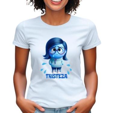 Imagem de Blusinha filme divertidamente camiseta feminina babylook personagens d