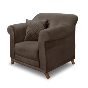 Imagem de Poltrona Decorativa Estofada Sala Quarto Escritório Leitura Fiorela - 