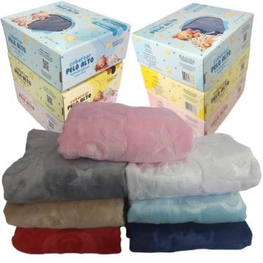 Imagem de Cobertor Manta Antialérgica Bebê Microfibra PREMIUM 90x110cm - Hazime 