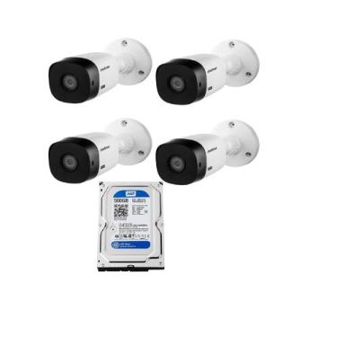 Imagem de Kit com 4 Unidades de Câmeras bullet Intelbras Vhc 1120 B Hd 720p C/Hd