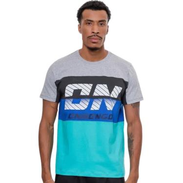 Imagem de Camiseta Masculina Onbongo Especial Napoli Azul Tiffany ON259