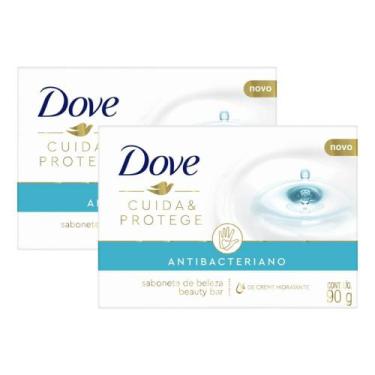 Imagem de Kit 2 Sabonete em Barra Dove Antibacteriano Cuida e Protege 90g