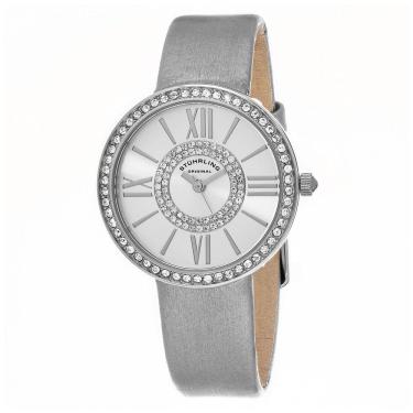 Imagem de Relógio Feminino Stuhrling Chic 566 Quartzo 34mm, Prata Clássico