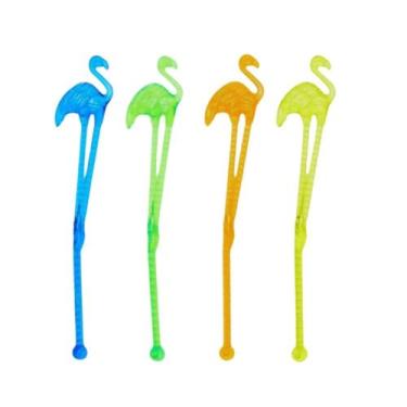 Imagem de Kit Mexedor De Drink Flamingo Colorido 6 Un Sortido - ART LILLE