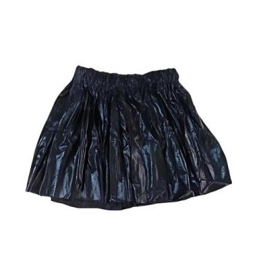 Imagem de Saia Metalizada Infantil - Festas e Fantasias, Preto