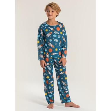 Imagem de Pijama Infantil Menino Longo Espaço - Molekada, 3