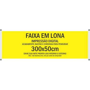 Imagem de Faixa em lona 280g 300x50cm
