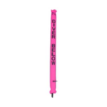 Imagem de Deevoka Marcador de superfície de mergulho Bóia de alta visibilidade portátil Compact Scuba Tube Scuba Diving SMB para mergulho Adultos esportes, Rosa Fluorescente