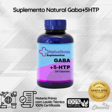 Imagem de Suplemento Natural 5-HTP x GABA Nativa Stores 120 Cápsulas