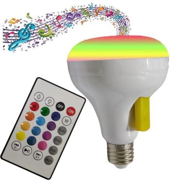 Imagem de Lampada Led Musical RGB Bluetooth USB Controle Festa Evento Comemoraçao Casa Varanda Garagem