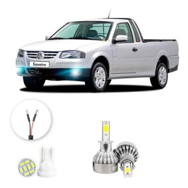 Imagem de Lampada Farol Milha Led Volkswagen Saveiro G4 06/12 20000lm - V10, Bra