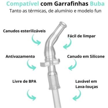 Imagem de Garrafa Térmica Com Canudo Aço Inox 400ml Copo Térmico Parede Dupla In