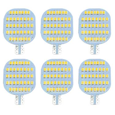 Imagem de GRV T10 921 194 C921 Lâmpada LED 38-2835 SMD Super Bright Lamp DC12V para barco RV Trailer Camper Motorhome Teto Dome Luzes interiores Dimmable Warm White Pacote com 6