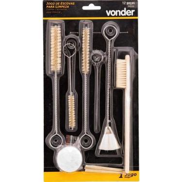 Imagem de Jogo Para Limpeza De Pistolas De Pintura Com 12 Peças Vonder