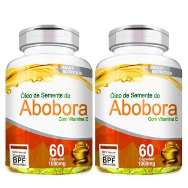 Imagem de 2x Óleo de Semente de Abóbora com Vitamina E, 60 Cápsulas, 1000mg, 100% Natural