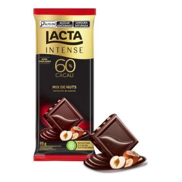 Imagem de Lacta Intense Chocolate 60% Cacau Mix de Nuts 85 g