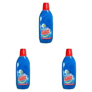 Imagem de Kit 3 Und Limpador Multiuso Ajax Limpeza Perfumada Fresh Blue 500ml