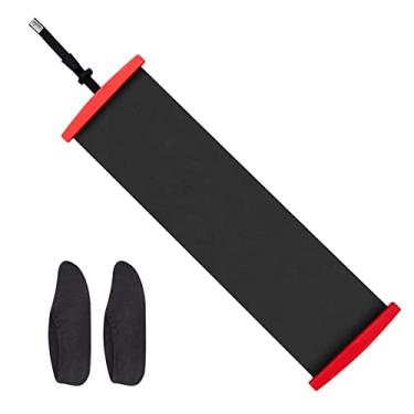 Imagem de Placa deslizante placa deslizante portátil com capas para sapatos e flanges para cabos, superfície lisa de PP e parte inferior de PVC antiderrapante, 55"/70"/79"/91" de comprimento opcional, fácil