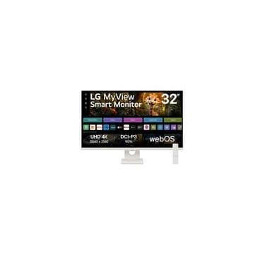 Imagem de Monitor LG MyView Smart 32" UHD 4K, WebOS, ThinQ Home, Air Play, Screen Share, Bluetooth - 32SR73U-W