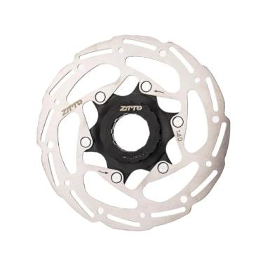 Imagem de ZTTO Rotor de freio a disco de bicicleta com trava centralizada de 140 mm, 160 mm, 180 mm, 203 mm, aço inoxidável de alta resistência, montagem com 6 furos, adequado para qualquer pastilha para