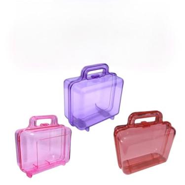 Imagem de Kit 5 Massinha de Modelar + 5 Bolha de Sabão + 10 Cortador + 5 Maletinha de Acrílico lembrancinha (Tons Menina)