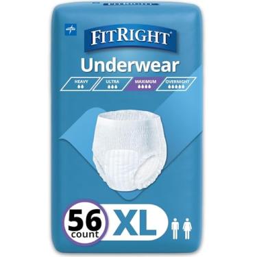 Imagem de Medline Roupa íntima protetora descartável Protection Plus, GG, 14 unidades (pacote com 4)