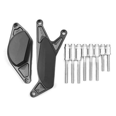 Imagem de Acc-Creativity Motocicleta CNC Alumínio Motor Crash Guard Case Frame Sliders Protector Proteção contra quedas Compatível com SUZUKI GSXR1000 01-08 GSX-S1000/F 15-18 GSR 400/600 06-11 (preto)