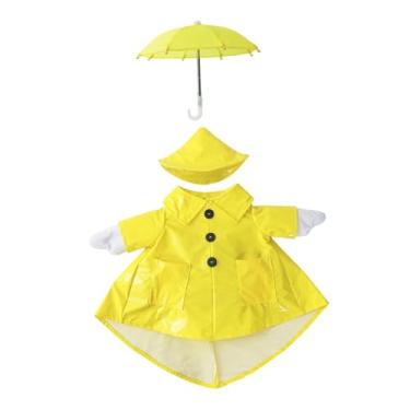 Imagem de Bothyi Fantasia de ganso com capa de chuva, adequada para estátua de 23 polegadas, fofa com chapéu guarda-chuva, roupa de ganso para decoração de arte de