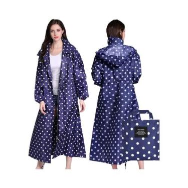 Imagem de Capa de Chuva Feminina Longa e Leve - Impermeável, com Capuz e Cintura