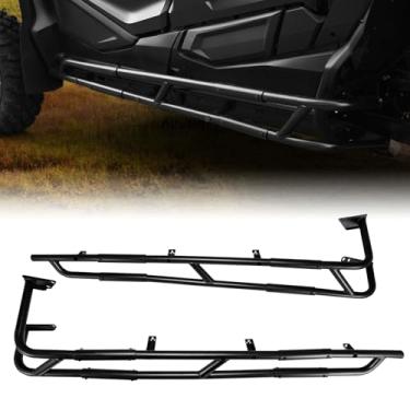 Imagem de A & UTV PRO Nerf Bars Rock Sliders para Honda Talon 1000 2020-2025 Acessórios Combinados Degraus Laterais Tree Kickers Protetor de escova Protetor de escova 4 assentos para Honda Talon 1000X-4 1000XS