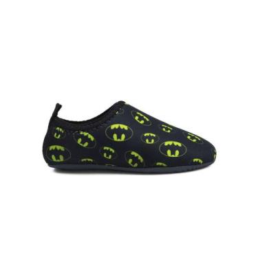 Imagem de Sapatilha Infantil Náutica Aquática Masculino Calce Fácil - RM, Batman