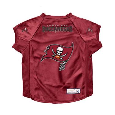 Imagem de Littlearth Unissex Adulto NFL Tampa Bay Buccaneers – Camiseta para Animais de Estimação Vermelho-Escuro Stretch para Cães Grandes Cor da Equipa, Cachorro Grande