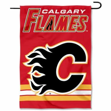 Imagem de WinCraft – Bandeira de jardim de dois lados com chamas de caligrafia