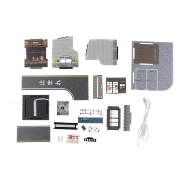 Imagem de Esquirla 1/64 Estacionamento Restaurante Japonês Cena Simulação Layout com Luz Mini Garagem Fundida para Cena de Veículo Brinquedo